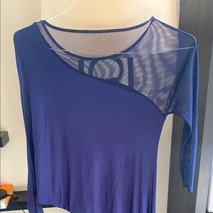 BCBG cocktail dress. Very flattering. Wore it to a wedding after having a baby.